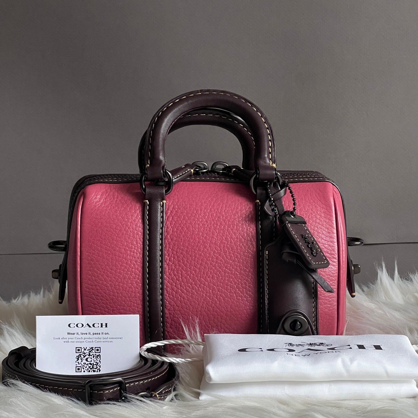 Coach Ruby Satchel 18 in Colorblock