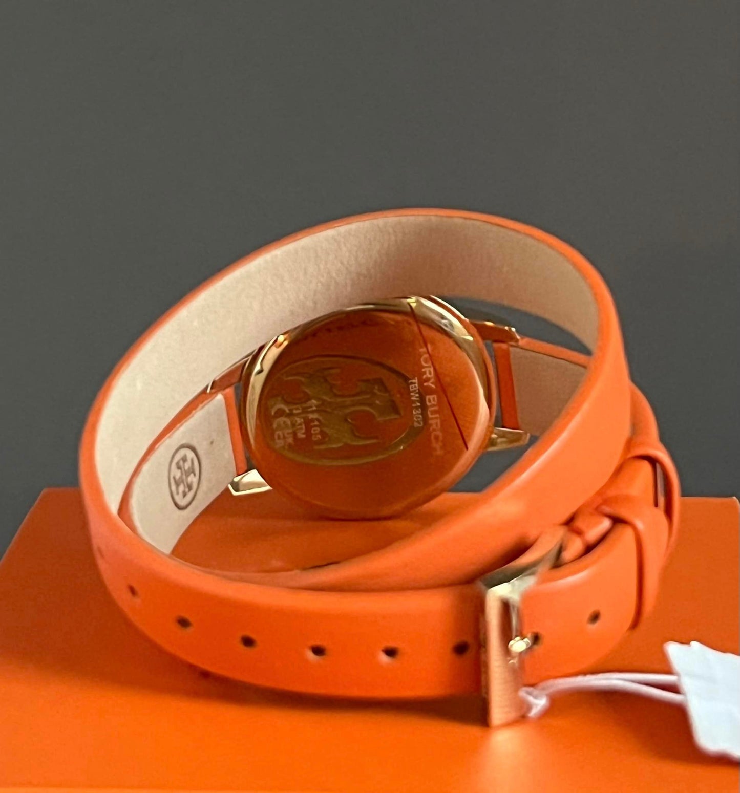 Tory Burch Women’s Collins Orange Double Wrap Watch