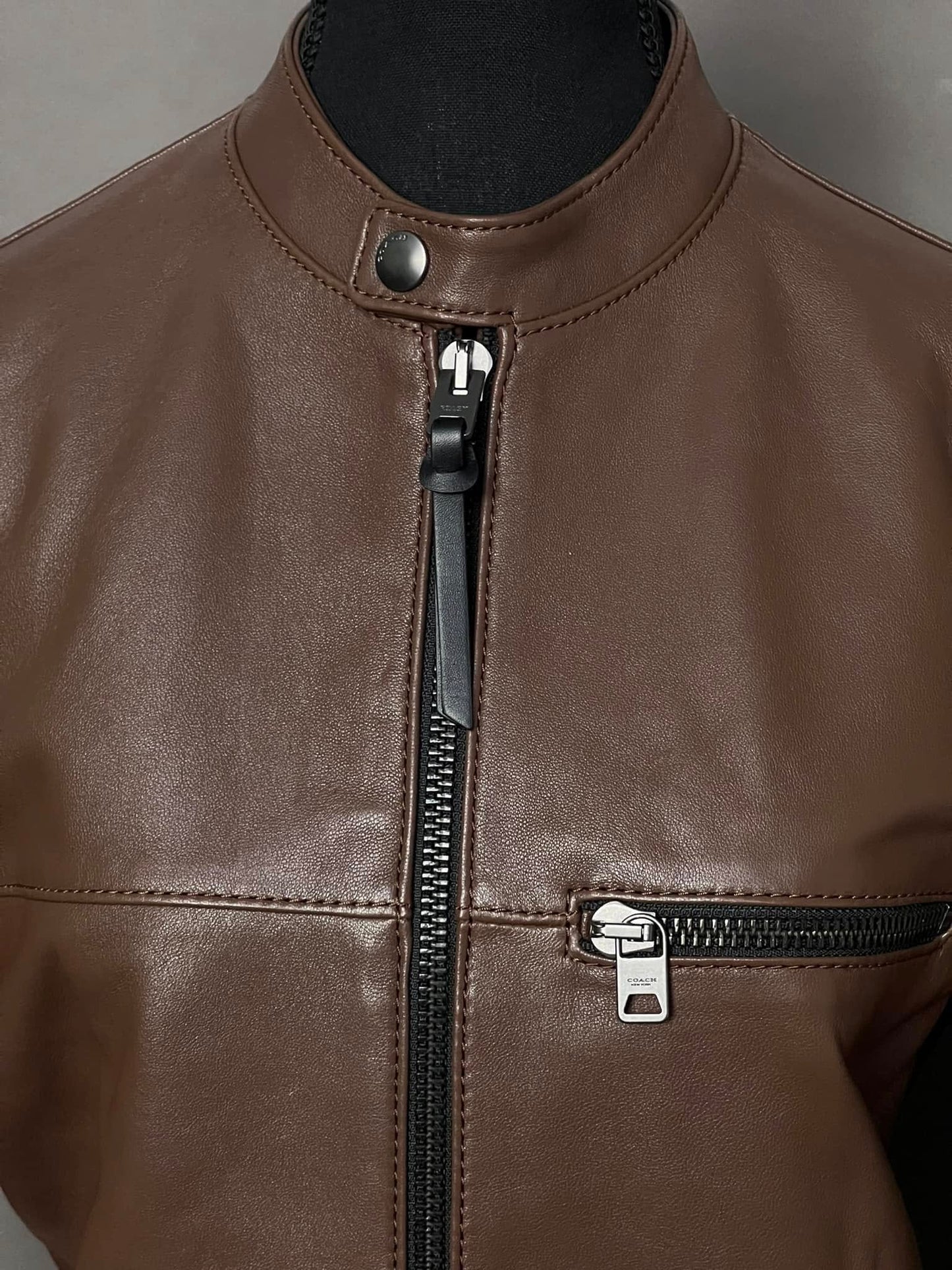 Coach Leather Racer Jacket