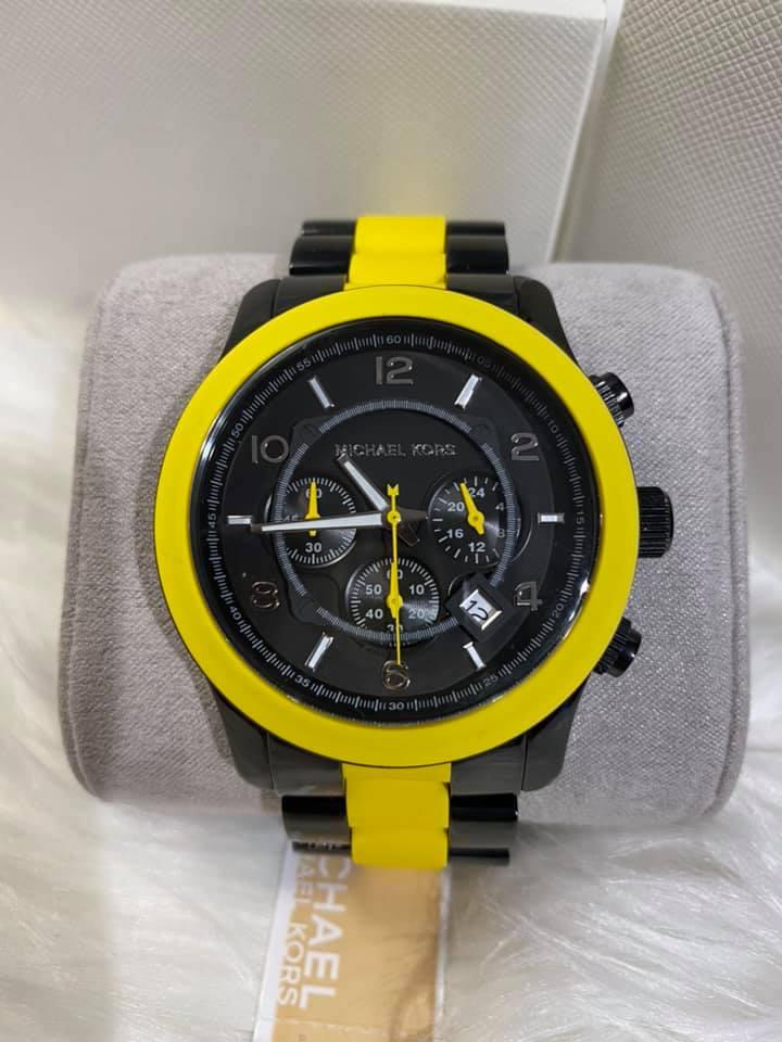 Michael Kors Men’s Runway Chronograph Black IP Stainless Steel