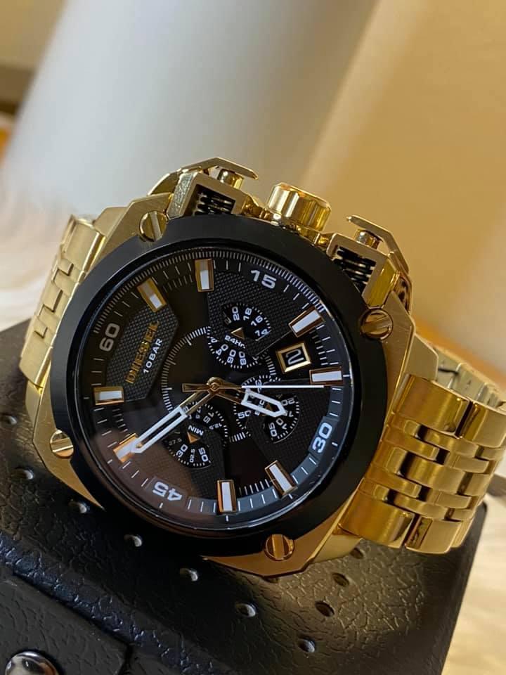 Diesel Men’s BAMF Gold-Tone Watch