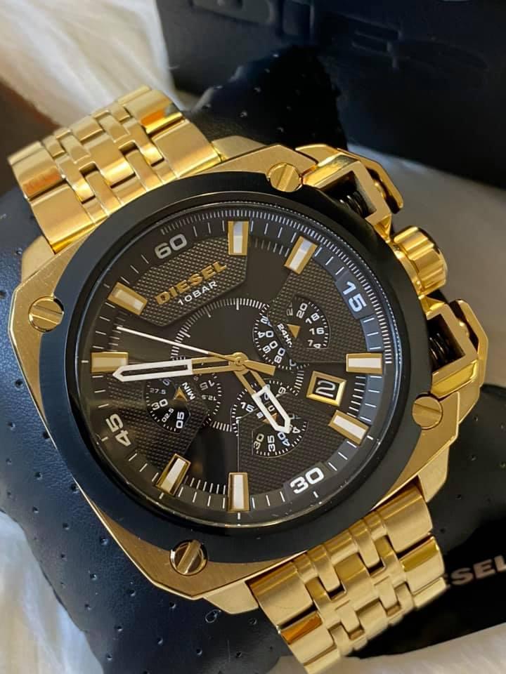Diesel Men’s BAMF Gold-Tone Watch
