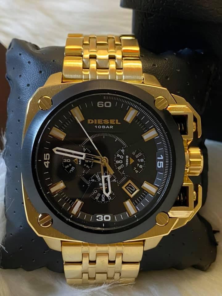 Diesel Men’s BAMF Gold-Tone Watch
