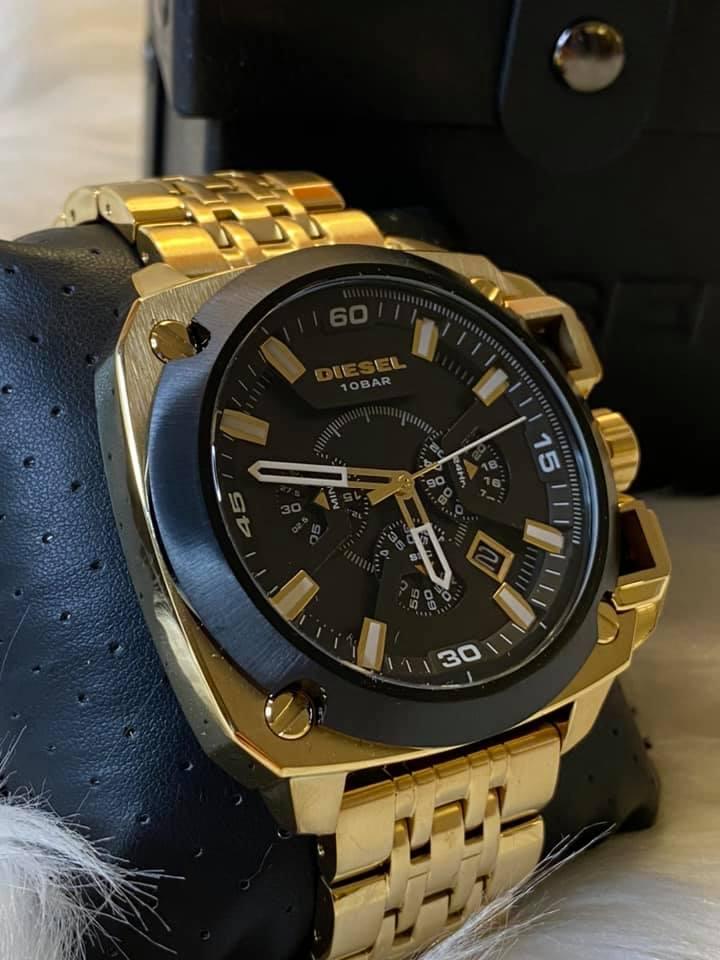 Diesel Men’s BAMF Gold-Tone Watch