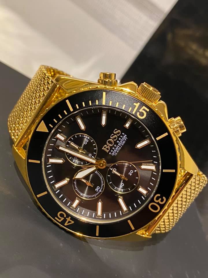 Hugo boss ocean sales edition watch gold