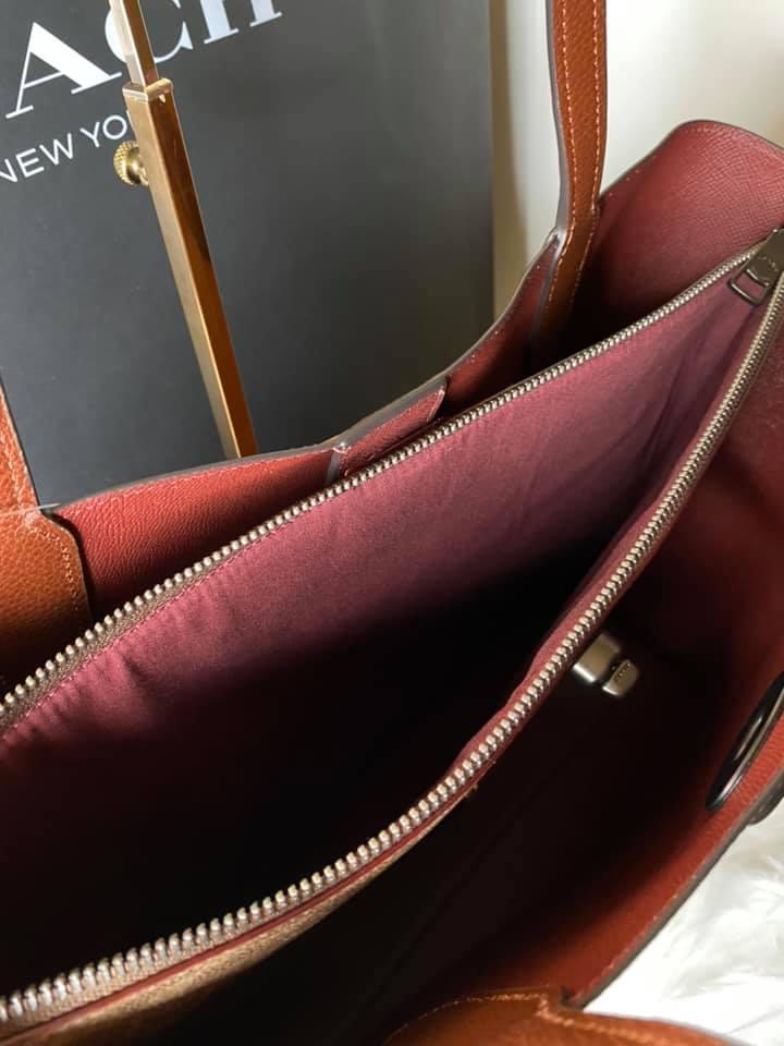 Coach Willow Tote in Colorblock with Signature Canvas Interior