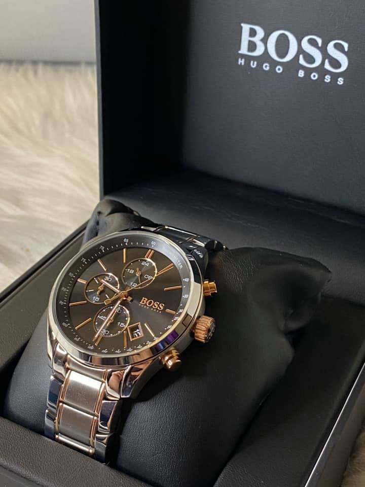 Hugo boss grand clearance prix watch rose gold