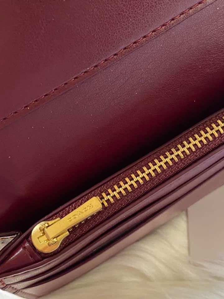 Coach Tabby Long Wallet in Colorblock Signature Canvas