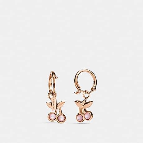 Coach Cherry Huggie Earrings