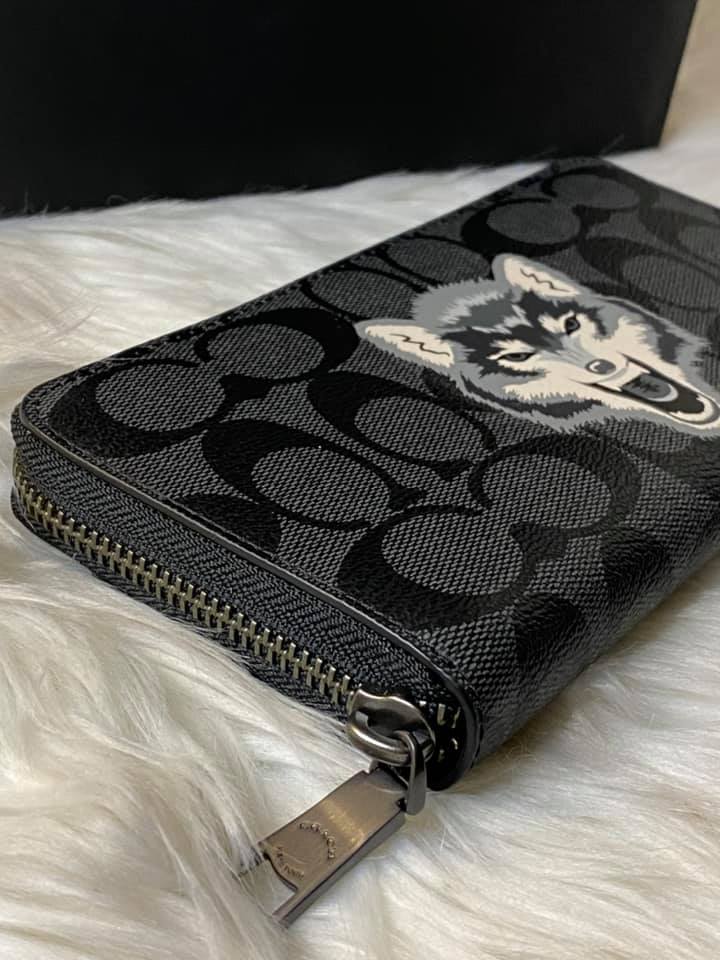 Coach wolf signature wallet Clearance