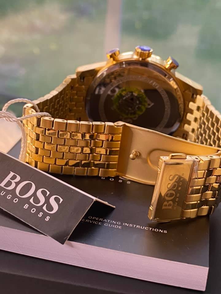 Hugo boss on sale navigator watch gold