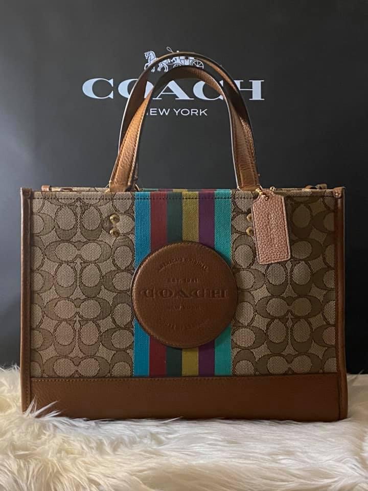 Coach Dempsey Carryall in Signature Jacquard with Stripe and Patch