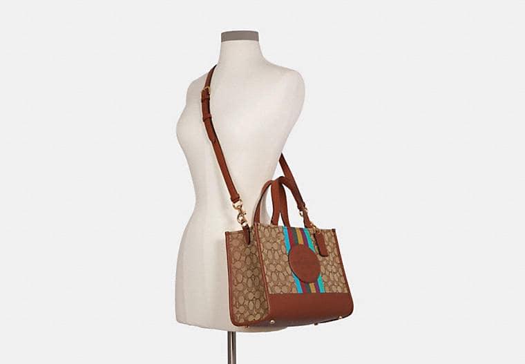 Coach Dempsey Carryall in Signature Jacquard with Stripe and Patch