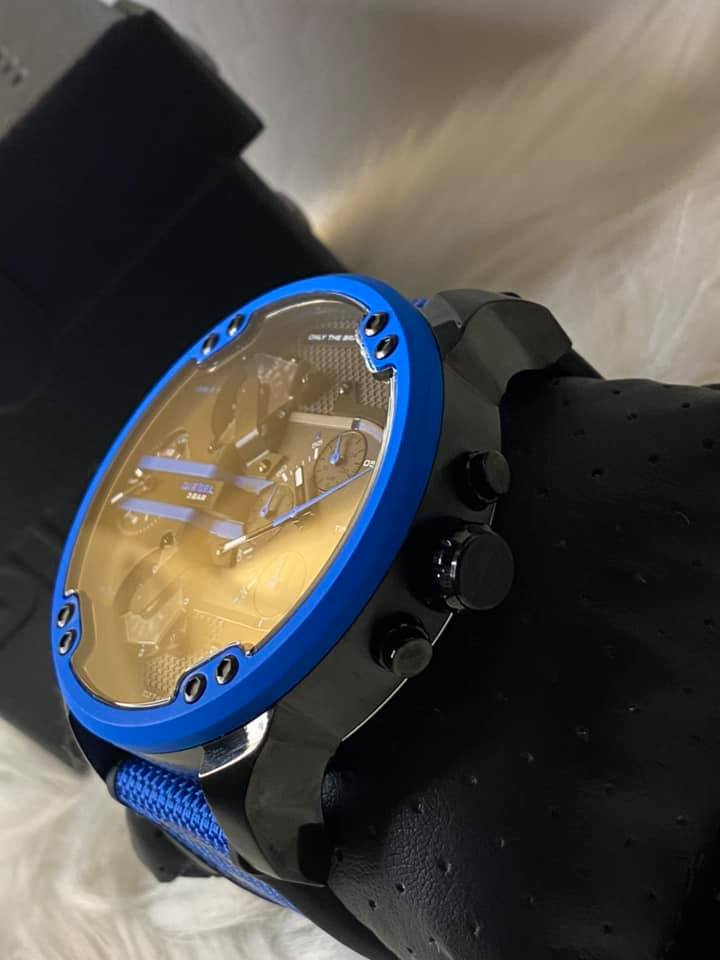Diesel Men's Mr. Daddy 2.0 Chronograph Blue Nylon Watch – Club de Mode