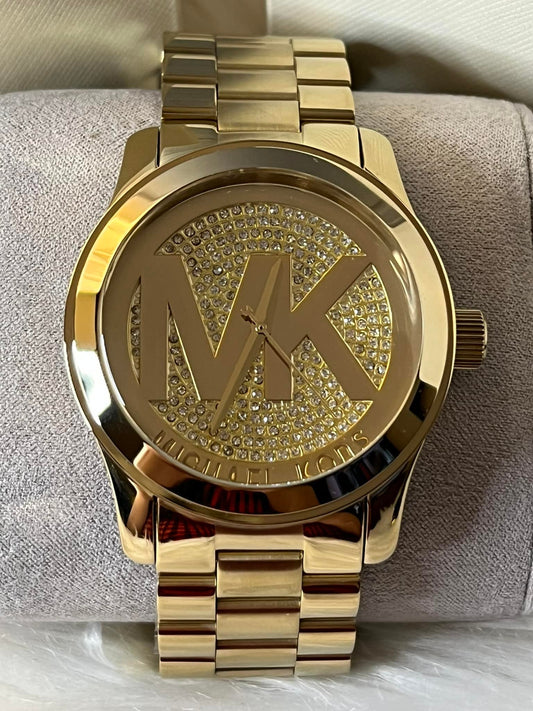 Michael Kors Women’s Runway Gold-Tone Oversized Watch