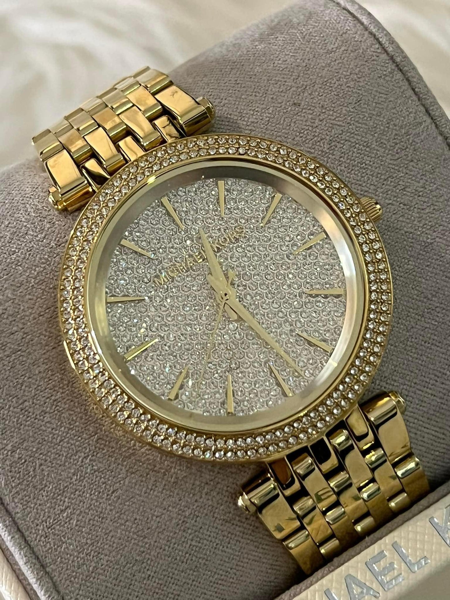 Michael Kors Women’s Darci Crystal Pave Dial Watch
