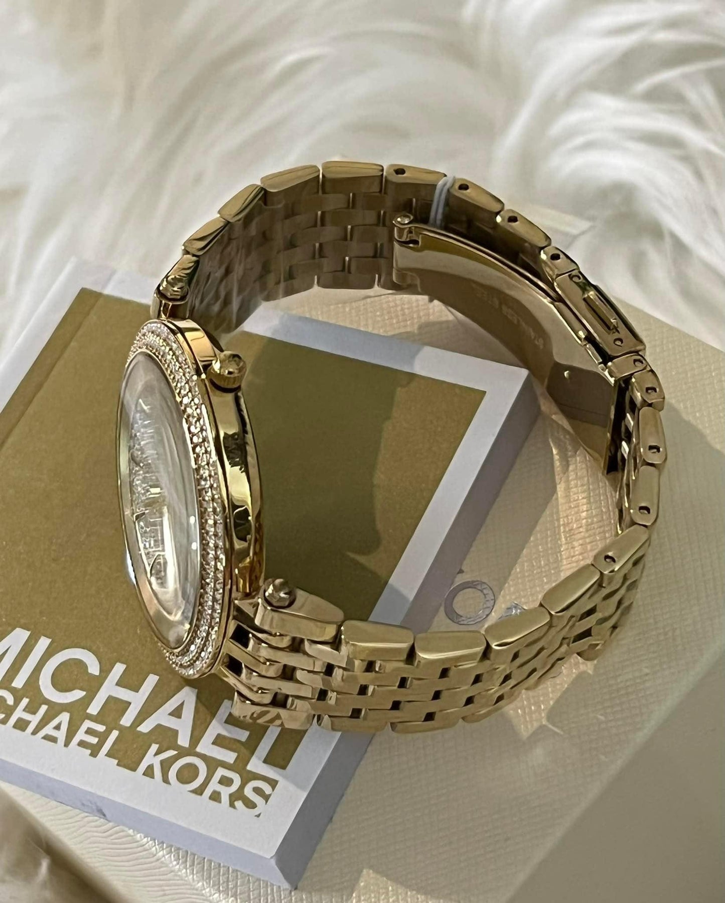 Michael Kors Women’s Darci Crystal Pave Dial Watch