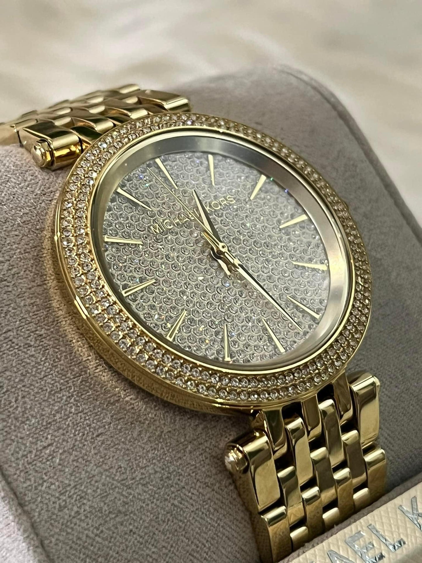 Michael Kors Women’s Darci Crystal Pave Dial Watch
