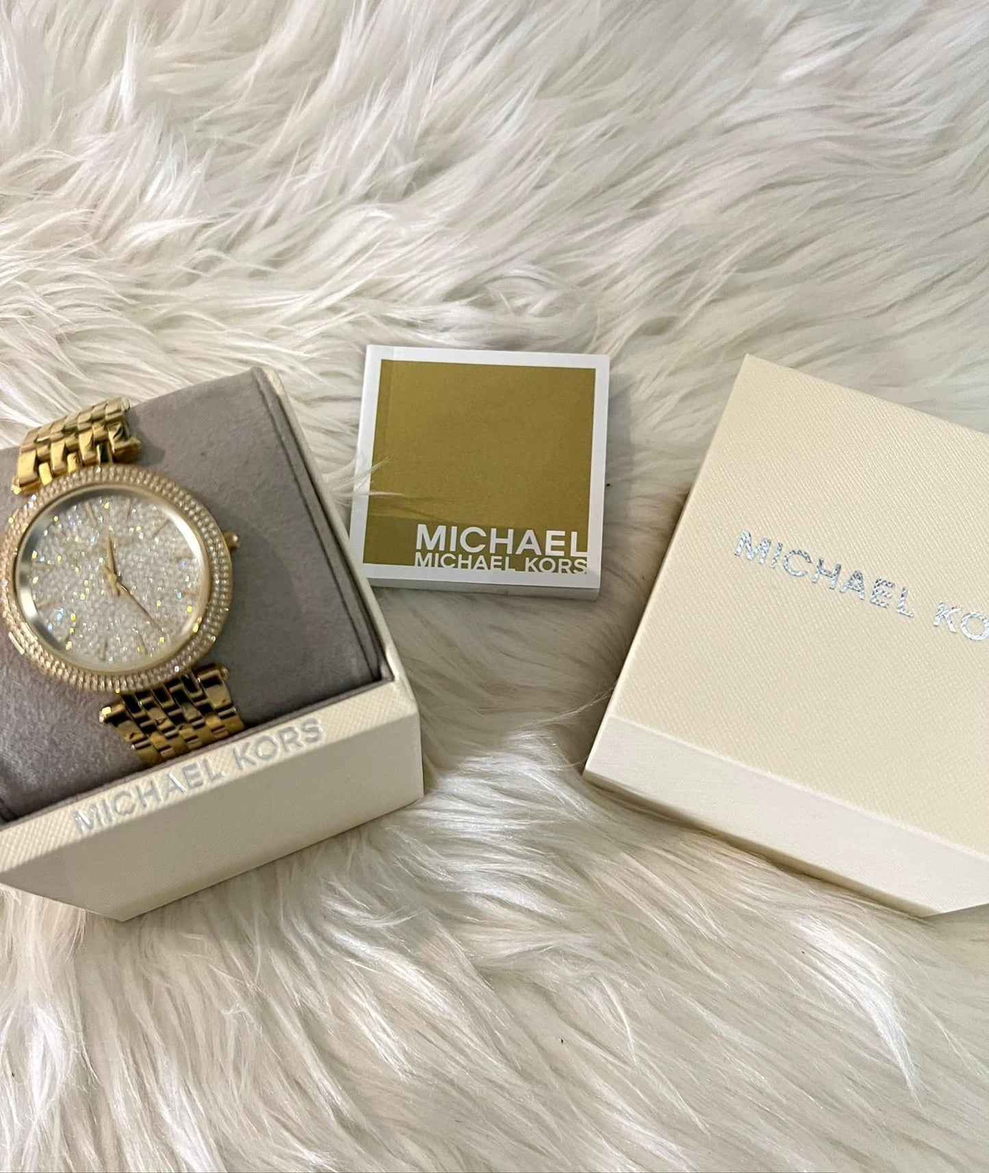 Michael Kors Women’s Darci Crystal Pave Dial Watch