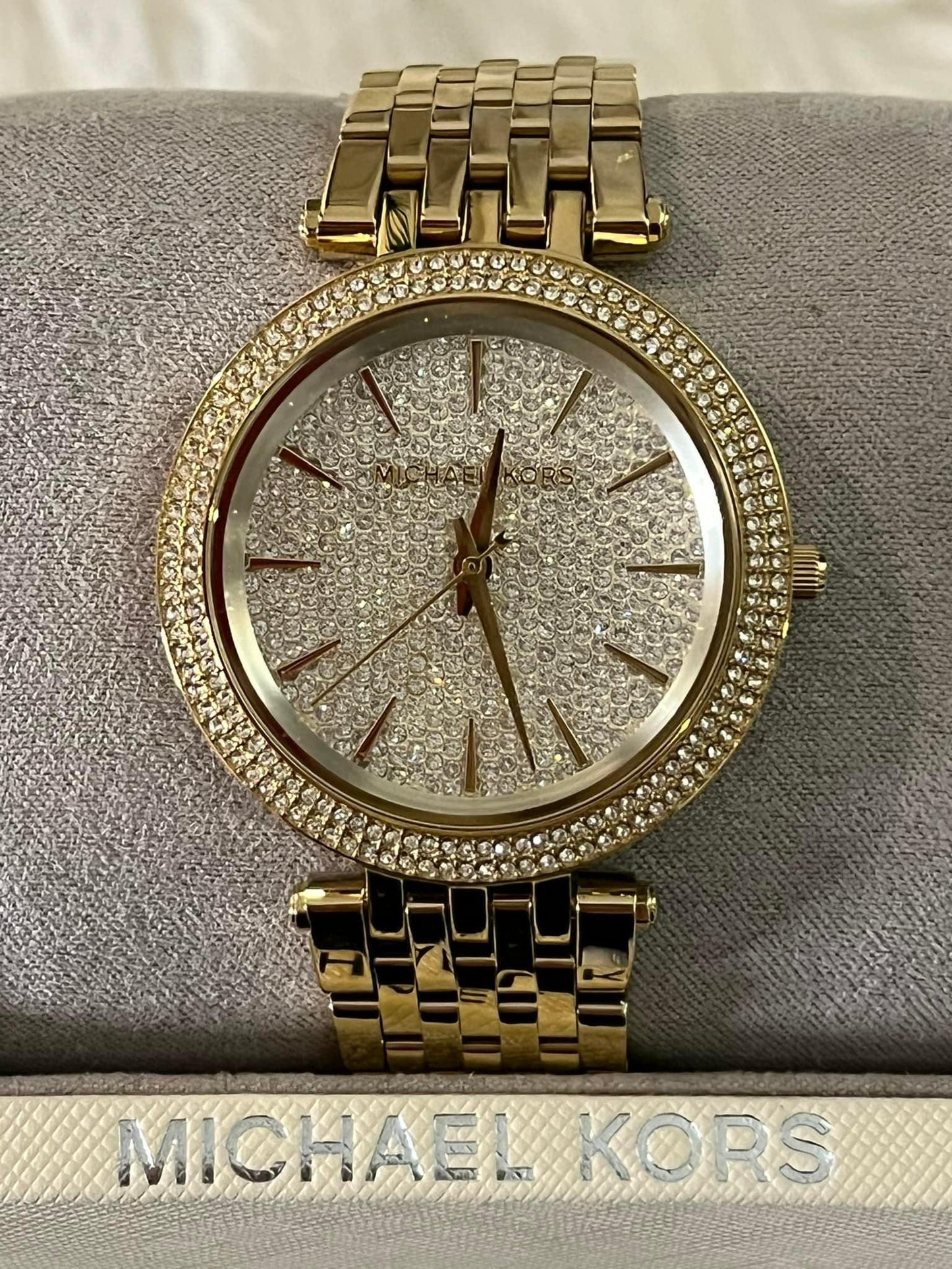 Michael Kors Women’s Darci Crystal Pave Dial Watch