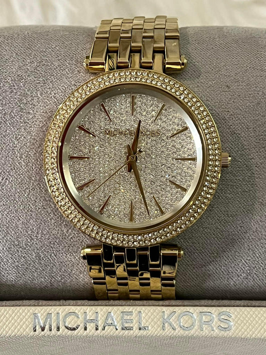 Michael Kors Women’s Darci Crystal Pave Dial Watch