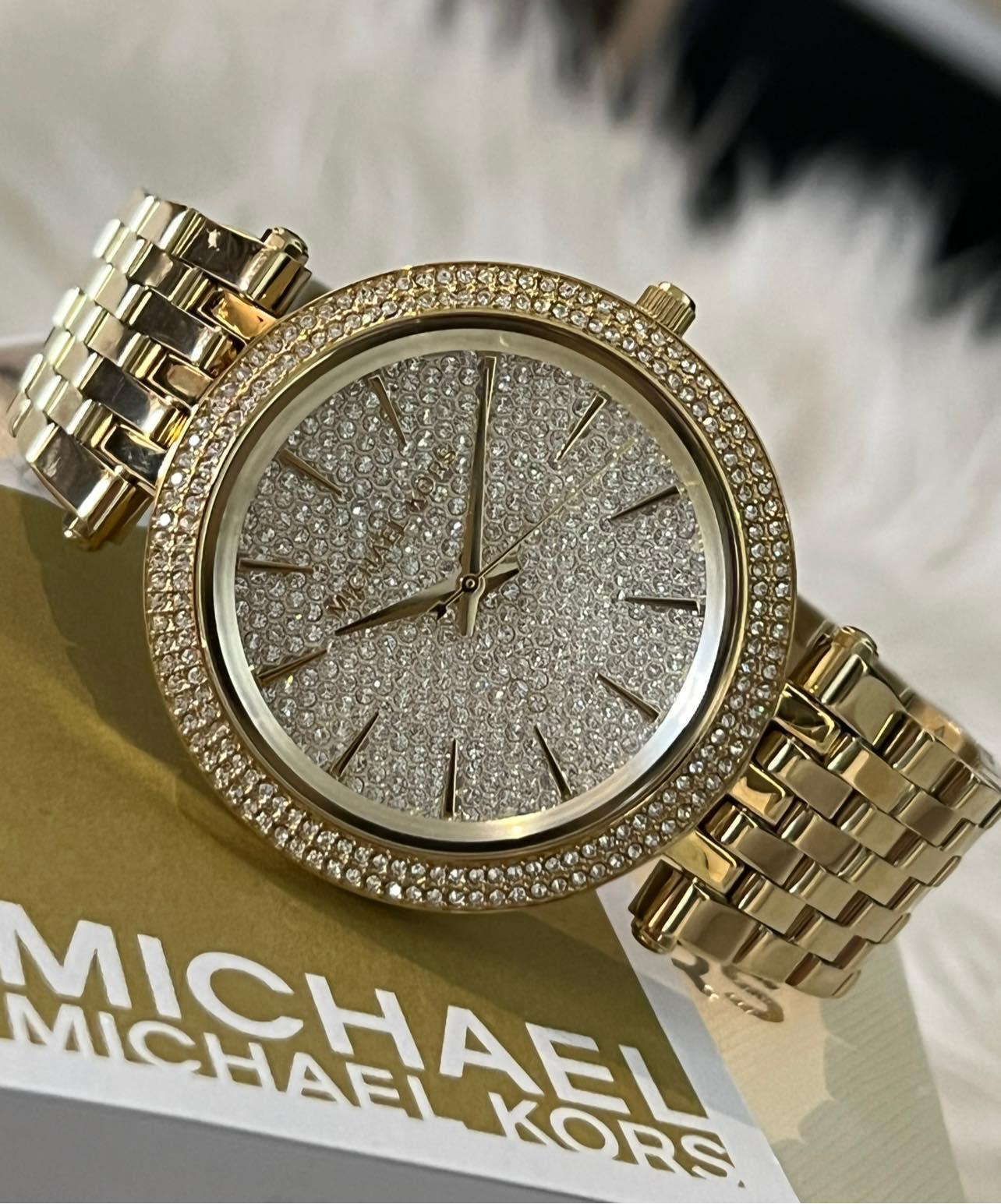 Michael Kors Women’s Darci Crystal Pave Dial Watch