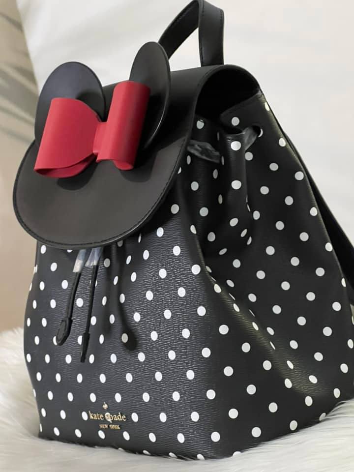 Kate Spade x Disney Minnie Mouse Polka Dot Backpack - Black, Medium
