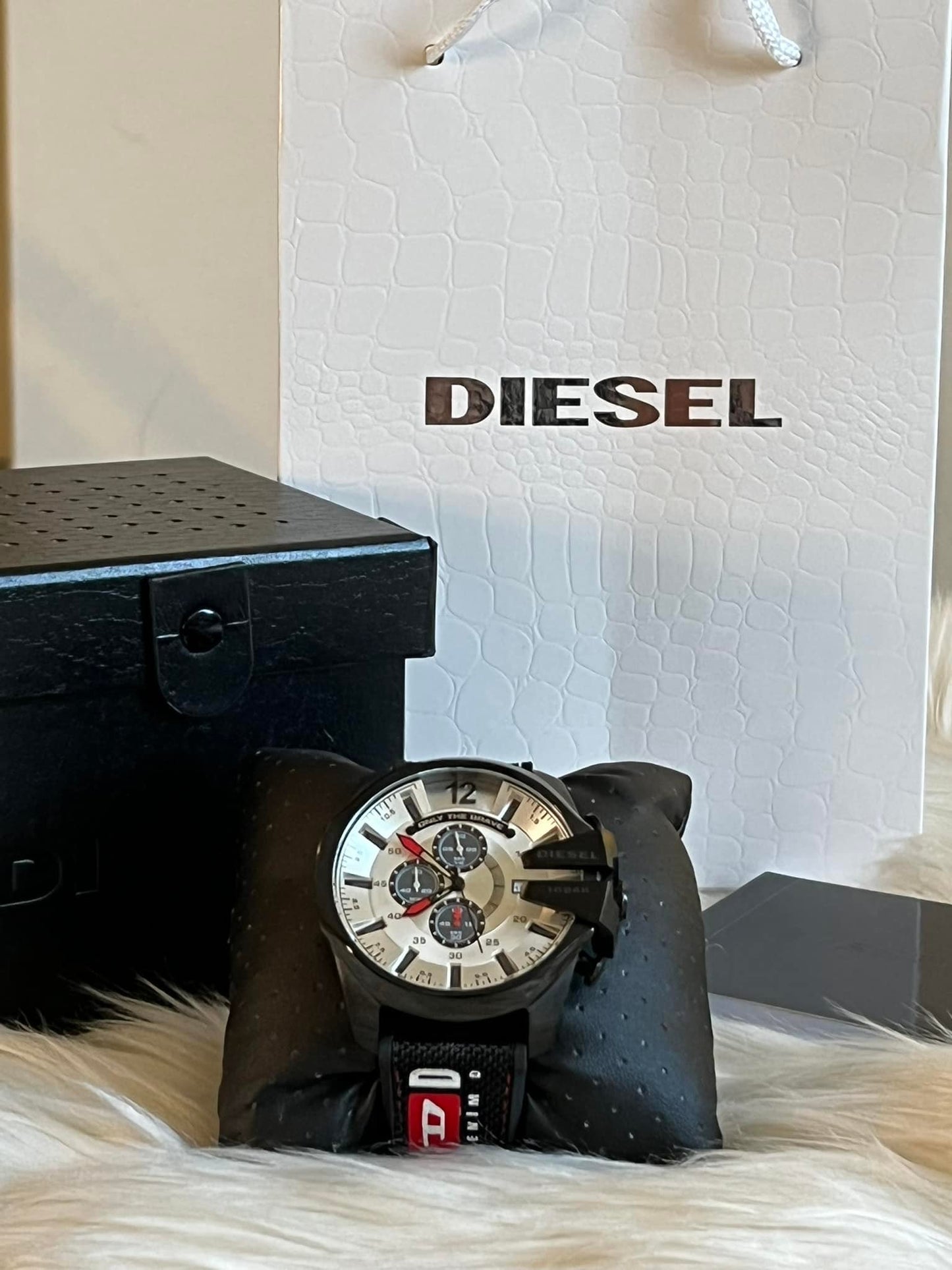 Diesel Mega Chief Black Nylon Watch
