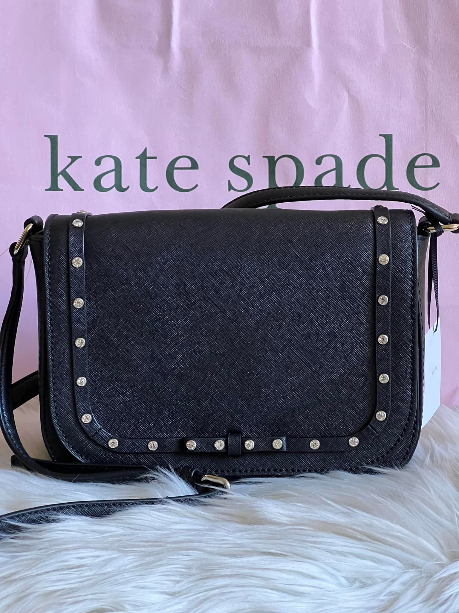 Kate Spade Laurel Way Large Carsen Jeweled Crossbody Club de Mode