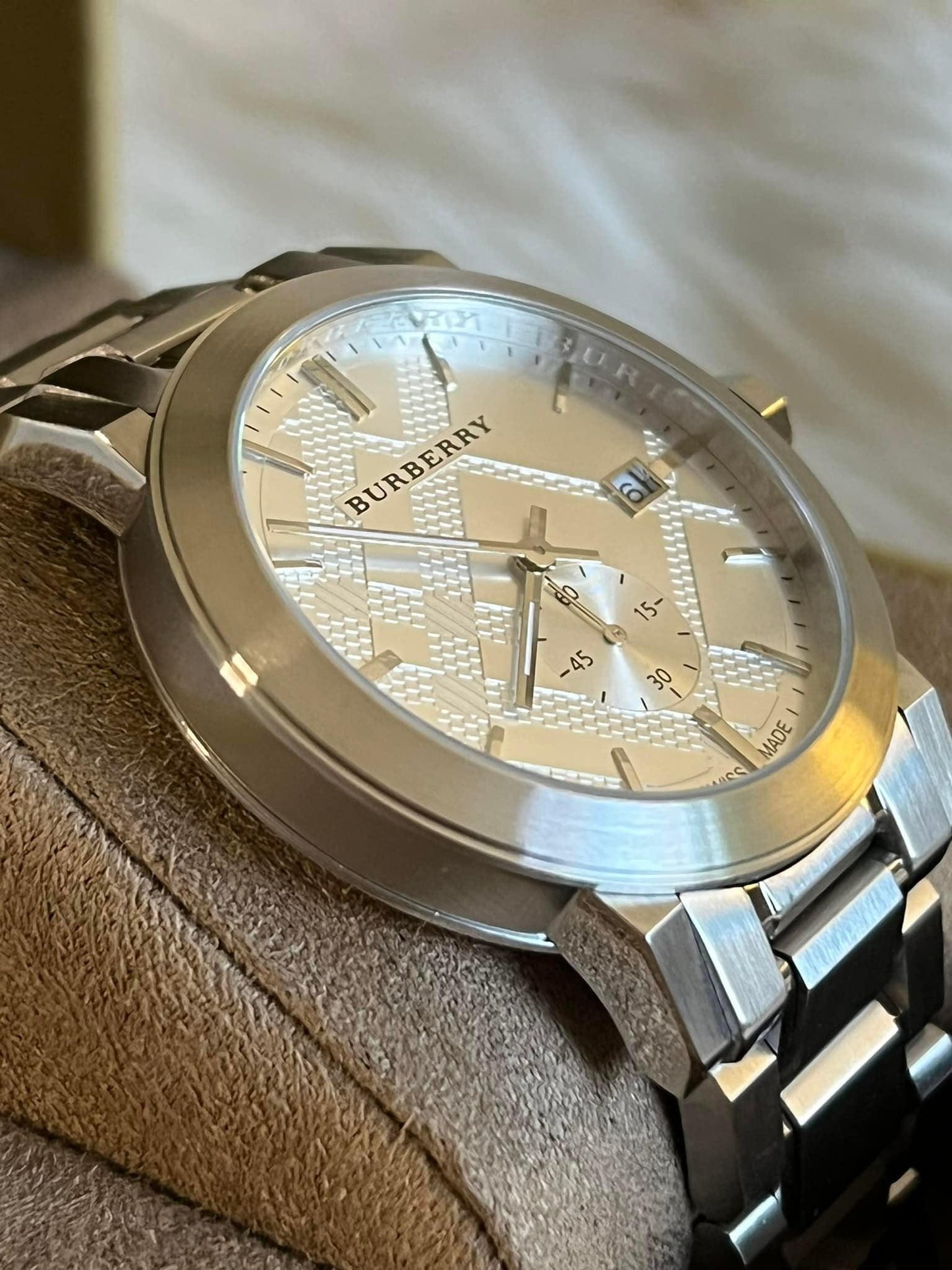 Burberry Men’s The City Silver Dial Steel Watch