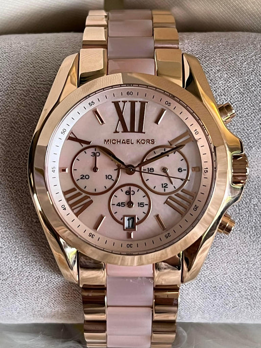 Michael Kors Women’s Bradshaw Rose-Gold Tone Watch