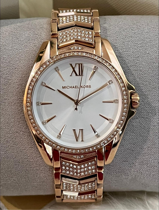 Michael Kors Women’s Whitney Rose Gold-Tone Stainless Steel Watch