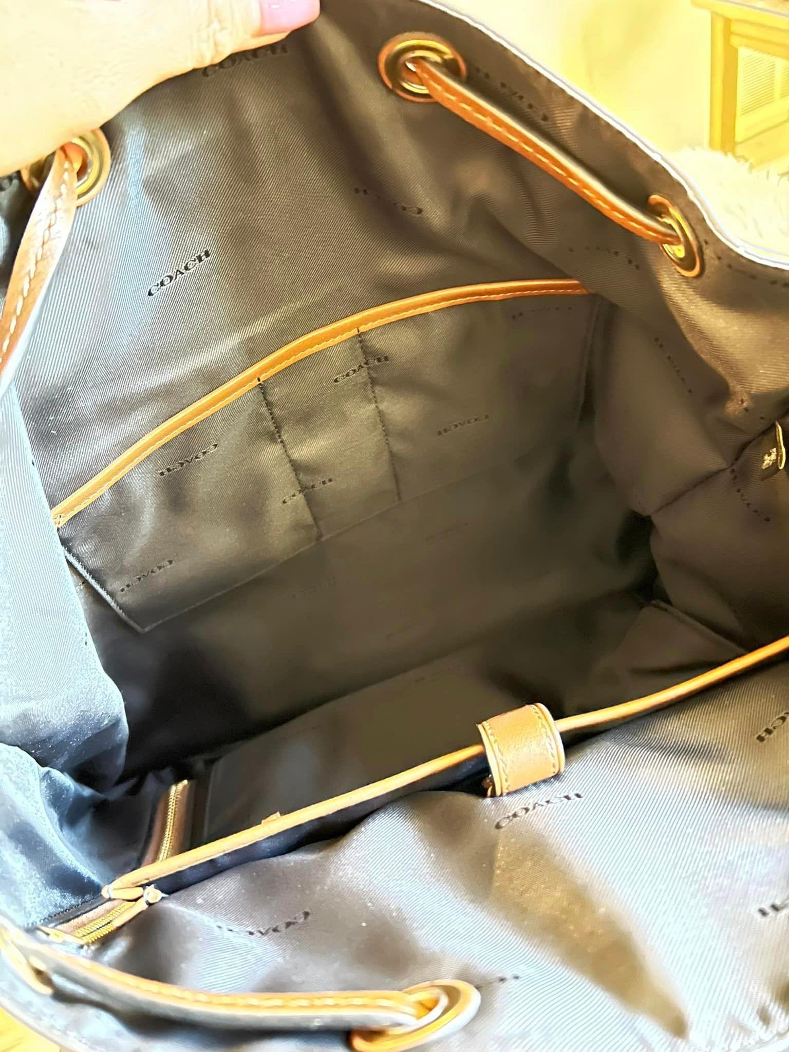 coach bleecker backpack leather and blackrdura Coach Bleecker Backpack – Club de Mode