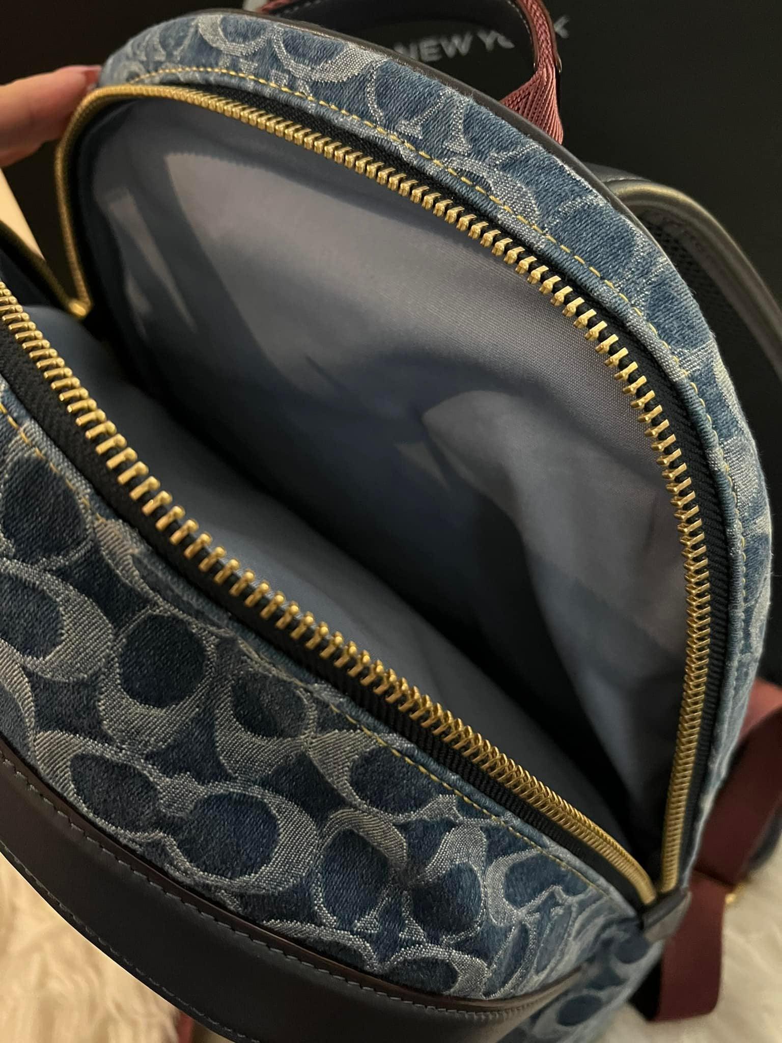 coach academy backpack denim Coach Charter Backpack In Signature Denim – Club de Mode