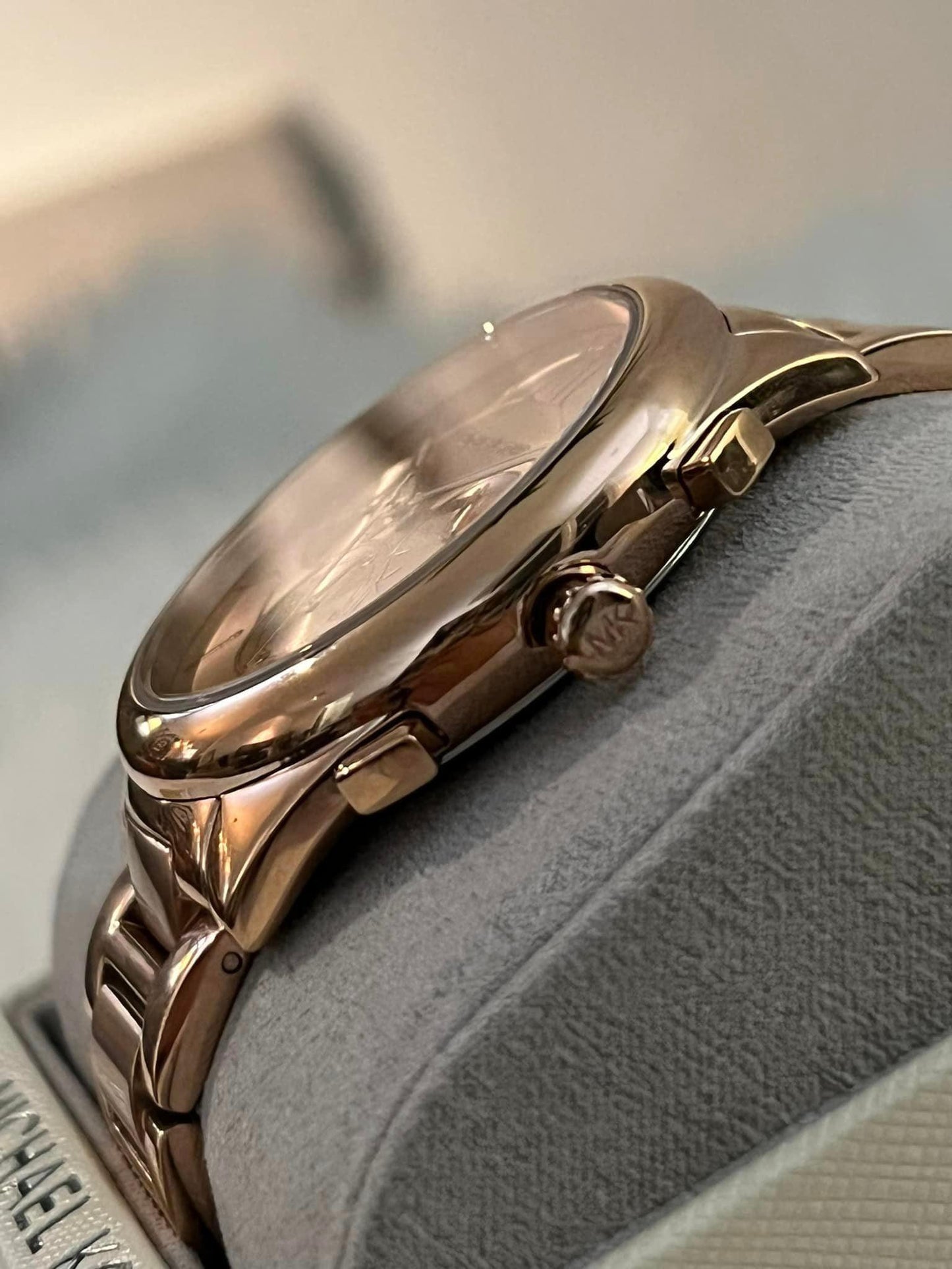 Michael Kors Women’s Janelle Rose Gold-Tone Chronograph Watch
