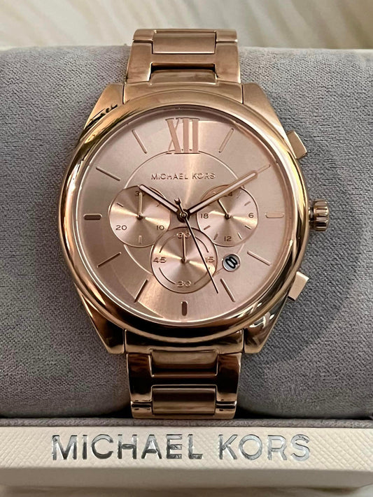 Michael Kors Women’s Janelle Rose Gold-Tone Chronograph Watch