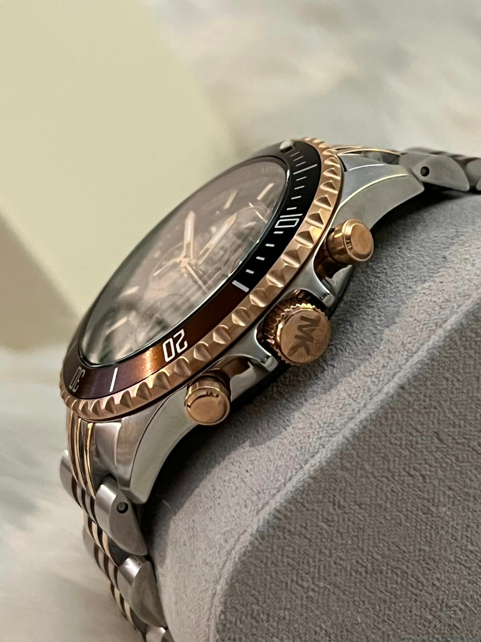 Michael Kors Men's Bayville Automatic Chronograph Two-Tone Watch