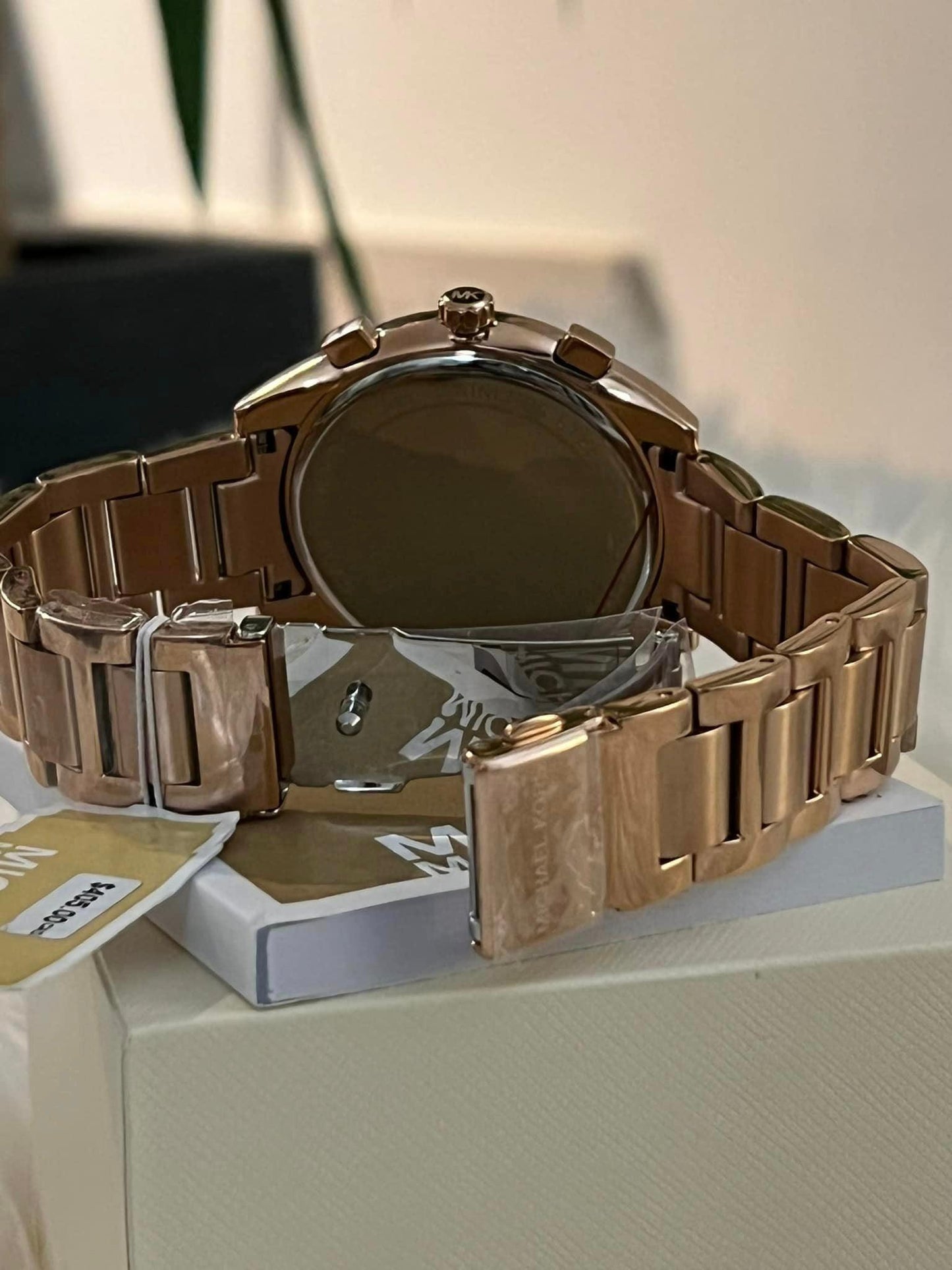 Michael Kors Women’s Janelle Rose Gold-Tone Chronograph Watch