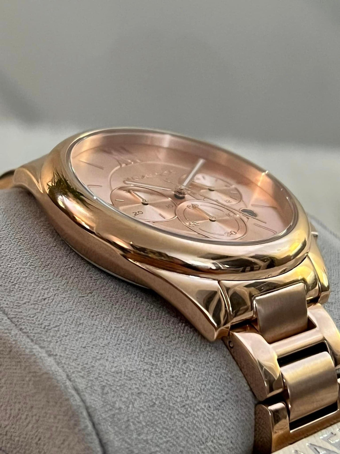 Michael Kors Women’s Janelle Rose Gold-Tone Chronograph Watch