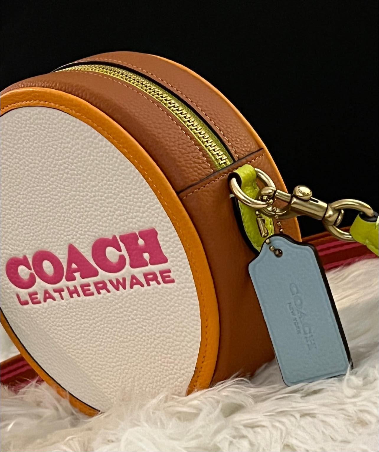 Coach Kia Circle Bag in Colorblock
