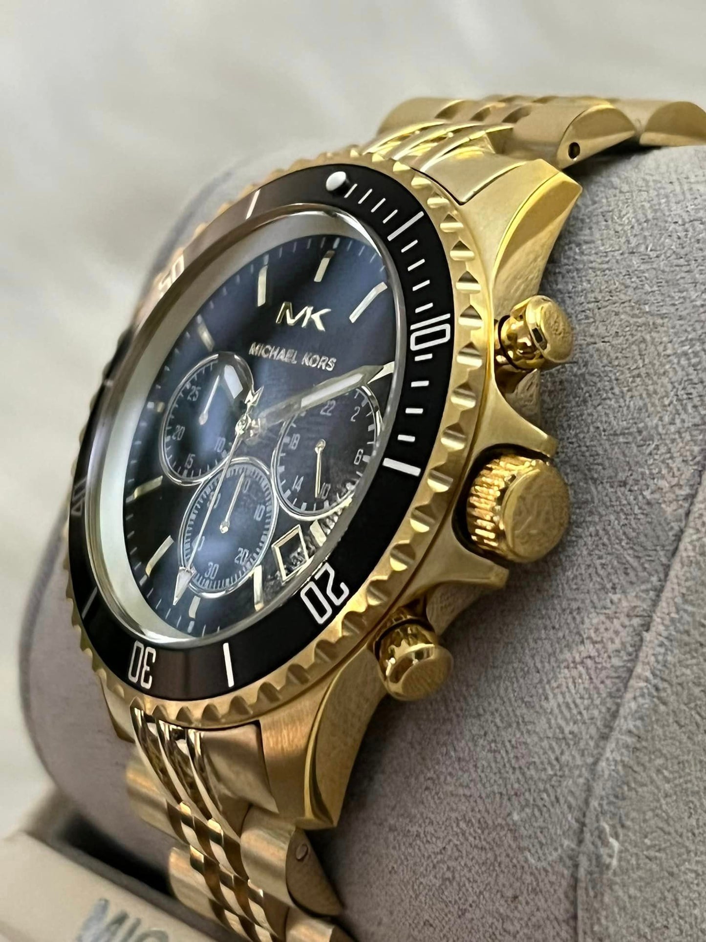 Michael Kors Men’s Bayville Chronograph Gold-Tone Watch