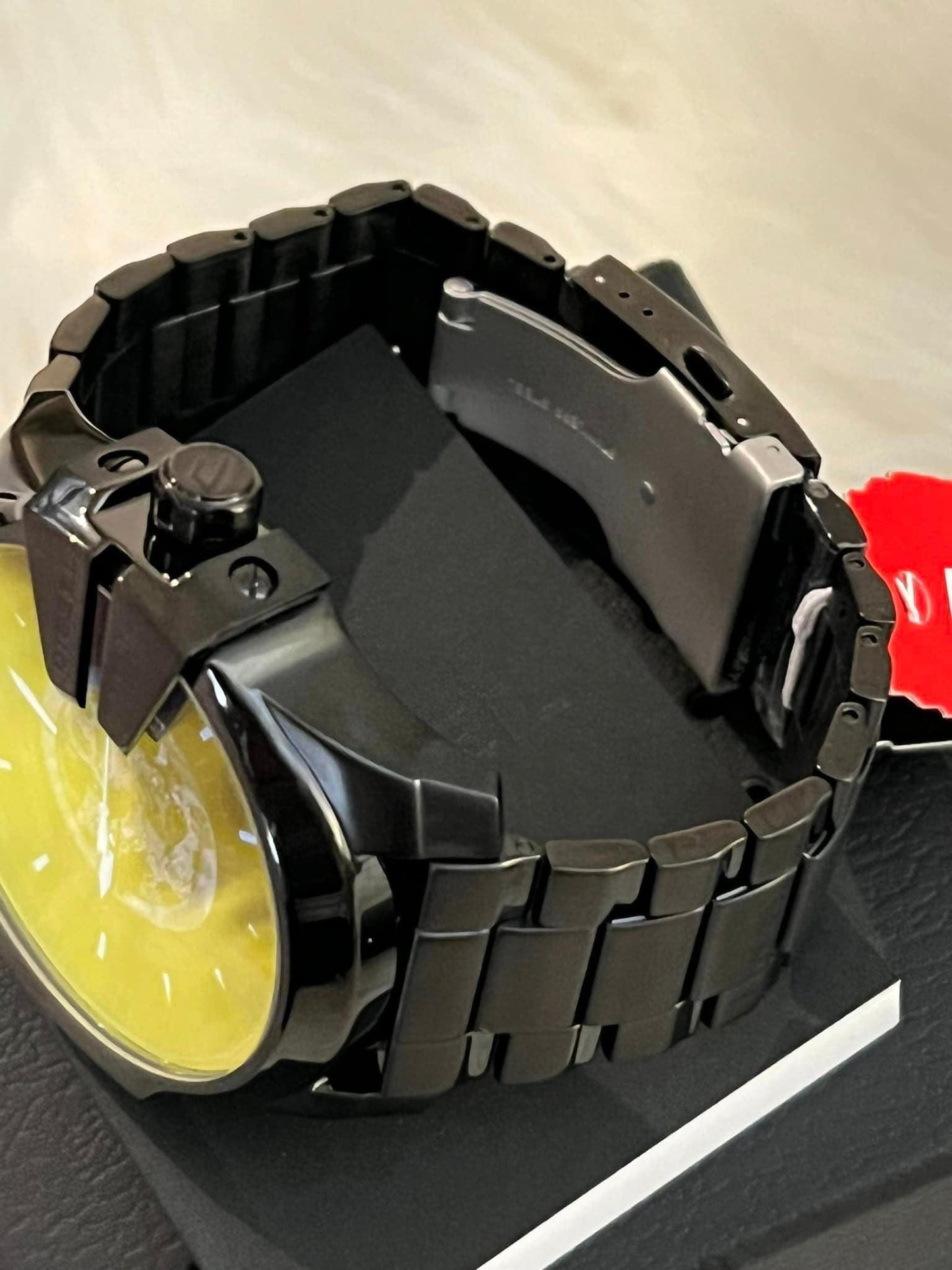 Diesel Men’s Mega Chief Automatic Black-Tone Stainless Steel