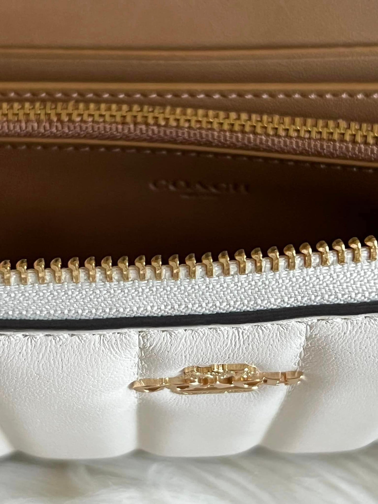 Coach Long Zip Around Wallet with Quilting