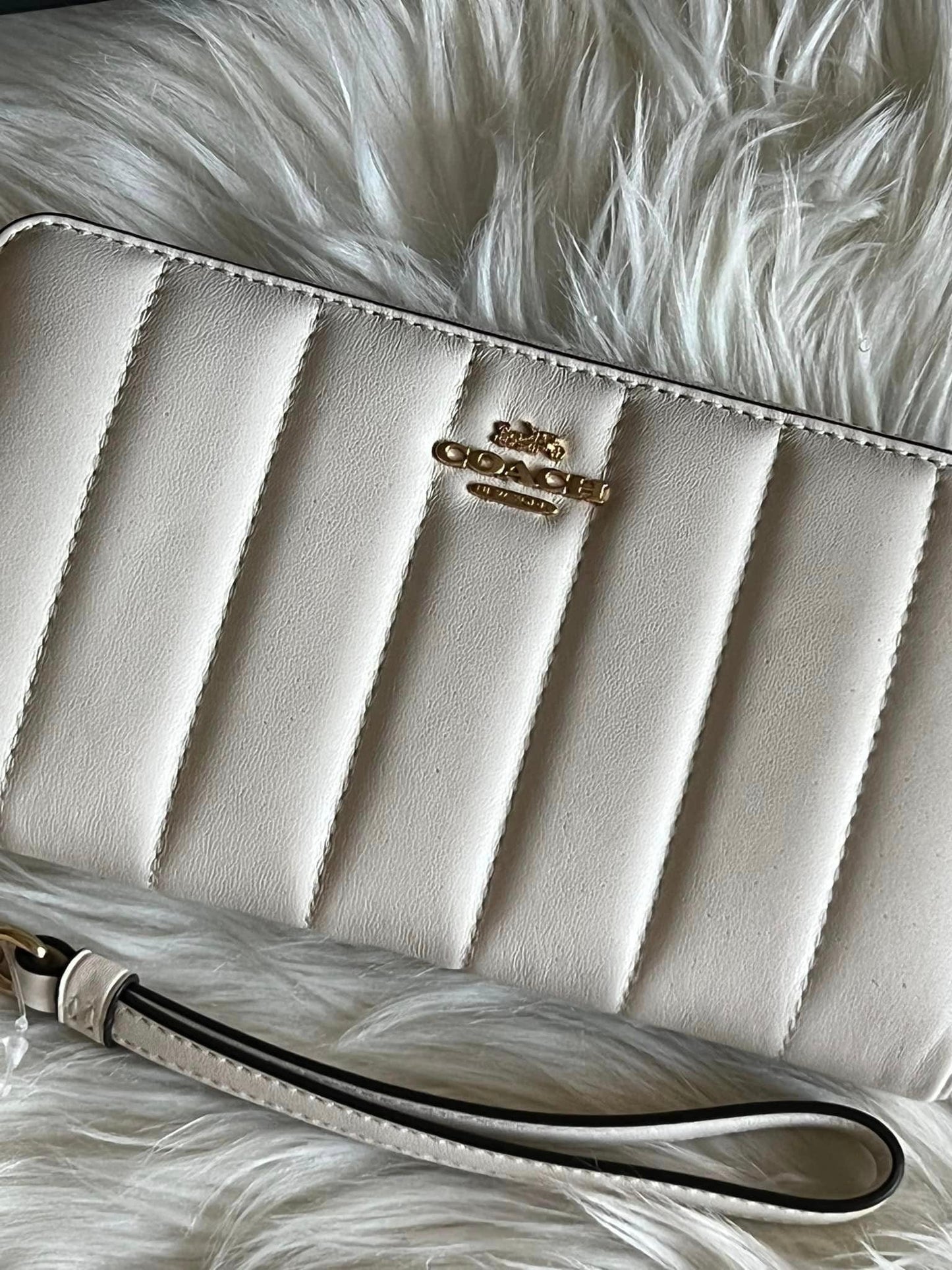 Coach Long Zip Around Wallet with Quilting