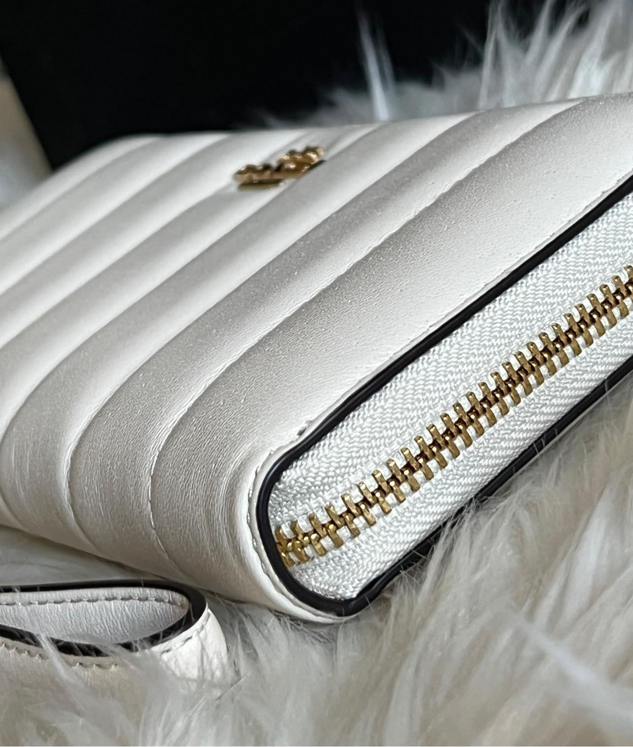 Coach Long Zip Around Wallet with Quilting