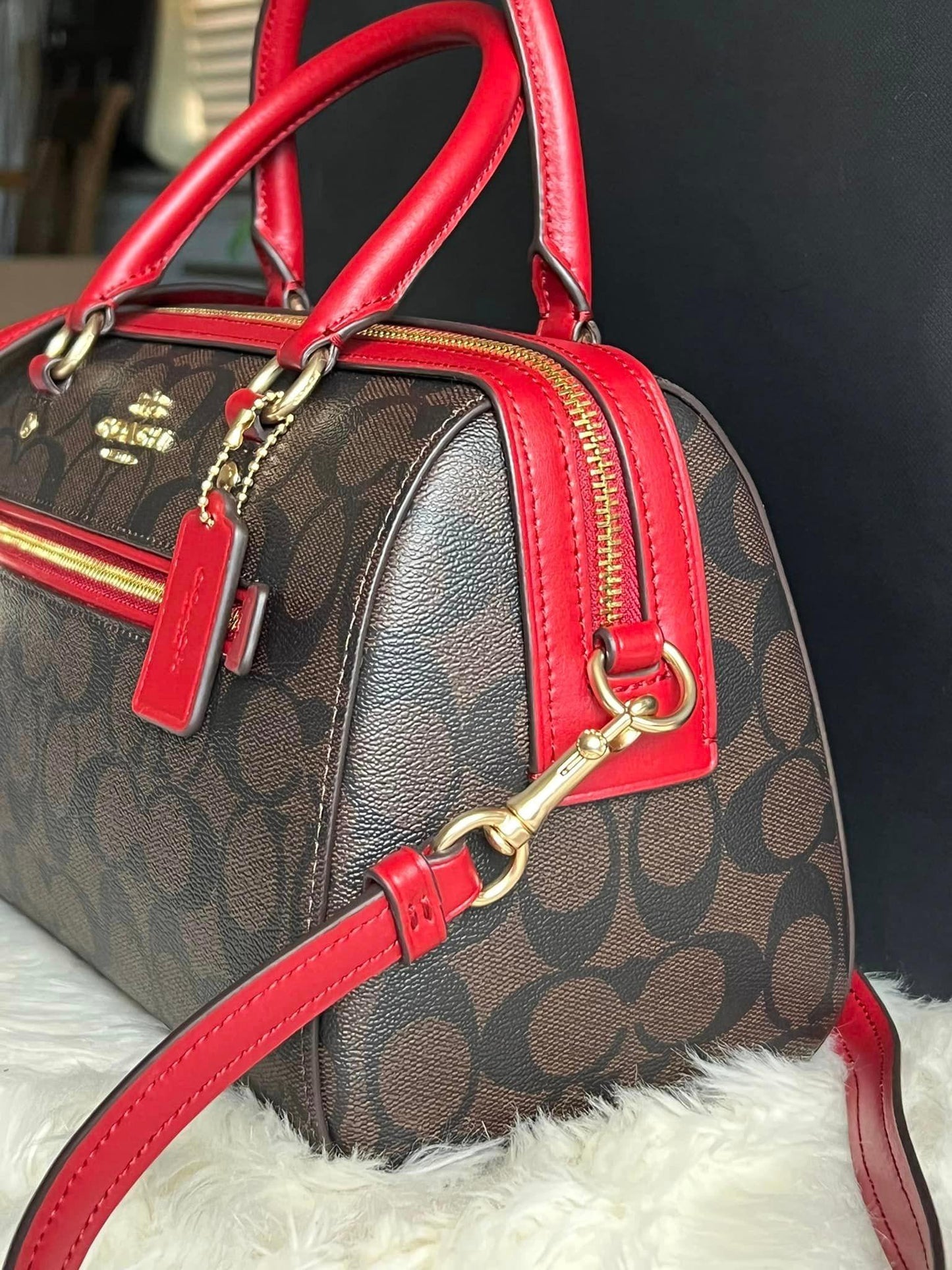 Coach Rowan Satchel in Signature Canvas