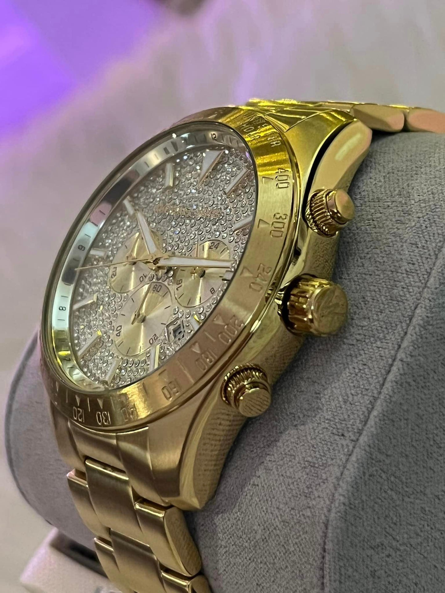 Michael Kors Men’s Layton Gold-Tone Stainless Steel Watch