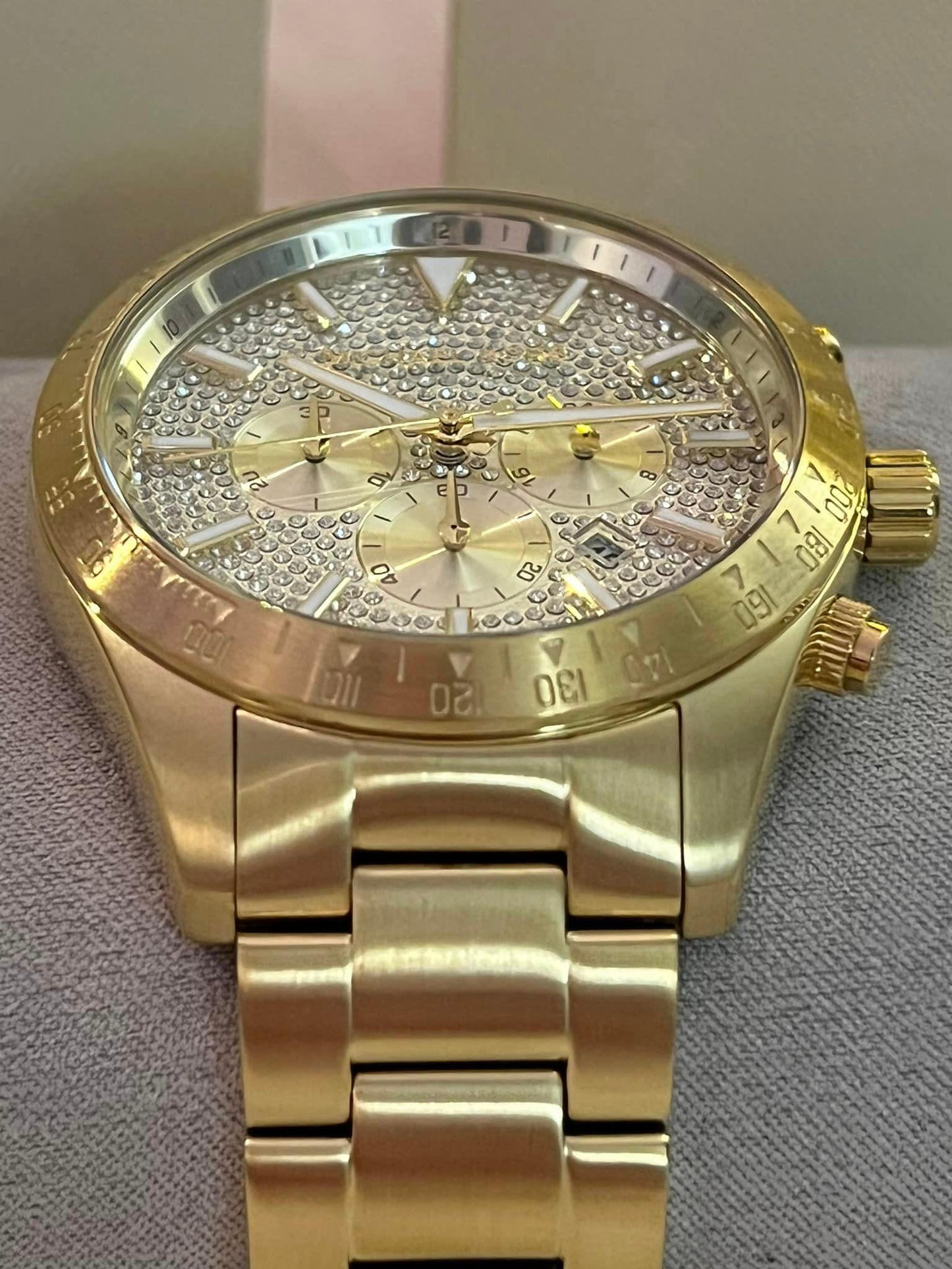 Michael Kors Men’s Layton Gold-Tone Stainless Steel Watch