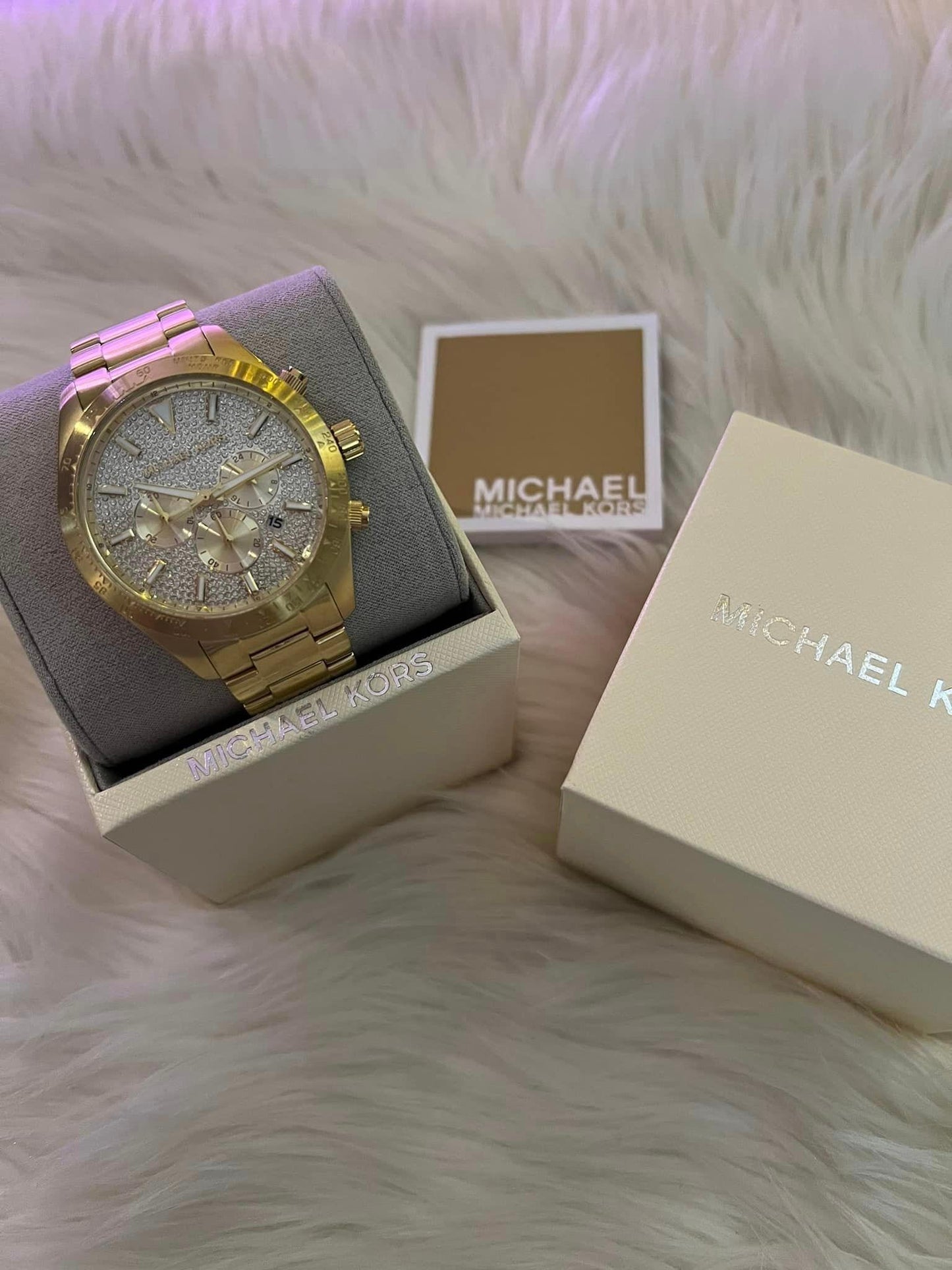 Michael Kors Men’s Layton Gold-Tone Stainless Steel Watch