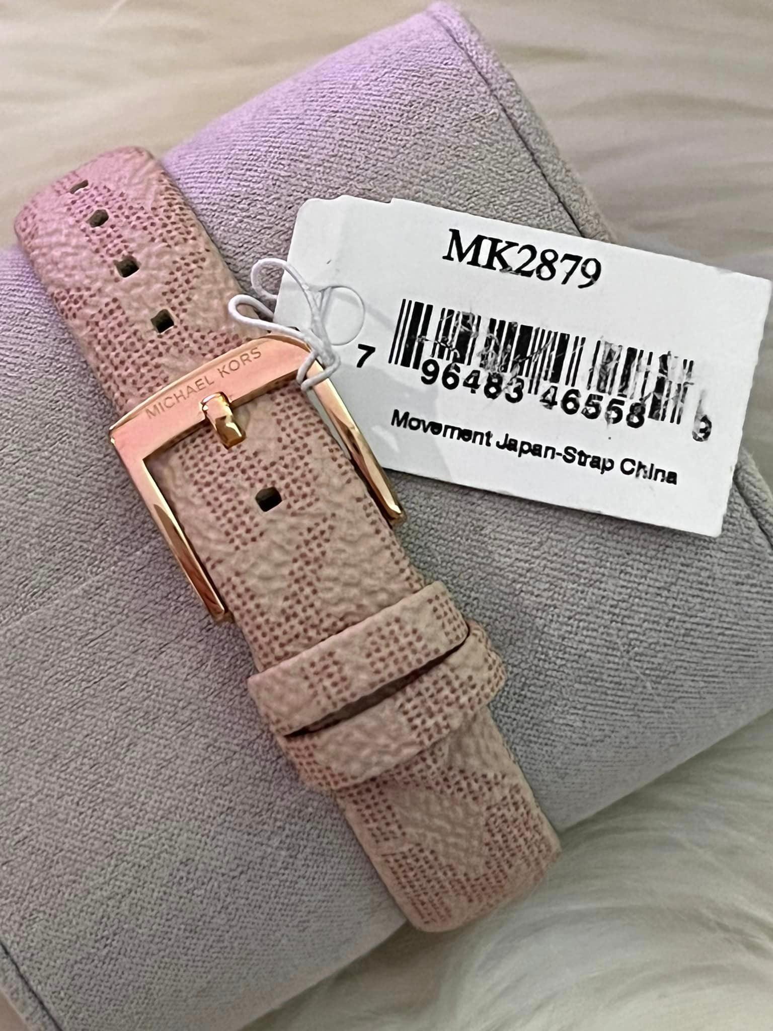 New Michael Kors Runway Jaycie Rose Gold Pink  MK Women’s Watch MK2879 New Michael Kors Runway MK5853 Rose Gold MK Logo Crystals  main image 2